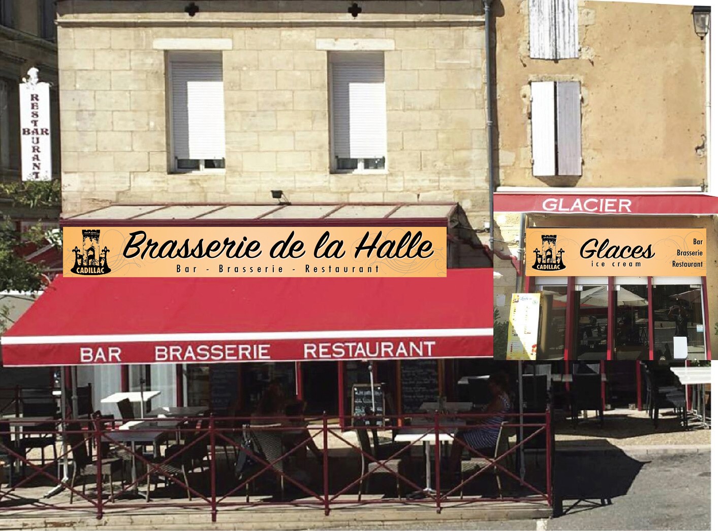 Destination Garonne, la Brasserie de la Halle, Cadillac