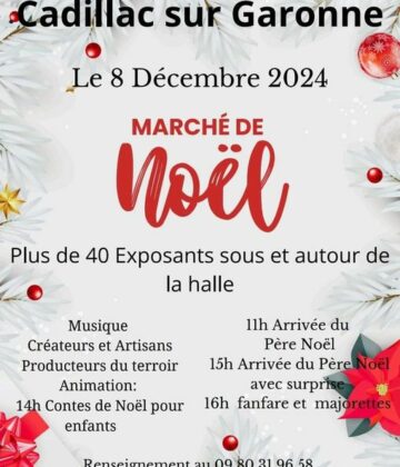 Marché de noël de Cadillac-sur-Garonne 2024