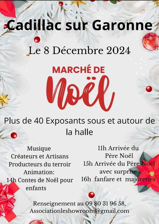 Marché de noël de Cadillac-sur-Garonne 2024